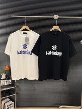 【話題商品！】バレンシアガ  n級品 24ssサマーニューグラフィティレタープリントラウンドネックTシャツ半袖2色
