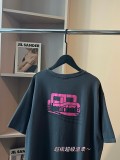 大人気 バレンシアガ 激安通販 グレーピンク限定柄グレー半袖Tシャツ