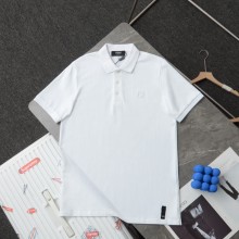 日本未入荷 フェンディ 激安偽物 ダブルF刺繍シンプルレーベルカジュアルポロシャツ半袖Tシャツ