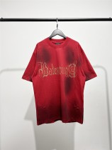 【話題商品！】 バレンシアガ 激安偽物 メンズ＆レディース ライトニングプリントレター半袖Tシャツ