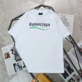 使い勝手良し バレンシアガ n級品 マイクロレーベル ロゴプリント クルーネック 半袖Tシャツ