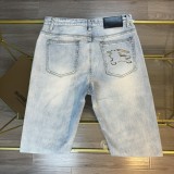 ★超人気 バーバリー n級品 軍馬 TB文字刺繍 カウンターシンクロ 新作ヘビーウォッシュジーンズ