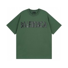 一目惚れ♪ バレンシアガ 激安偽物 2024 SSクラシックテープパルププリント半袖Tシャツ