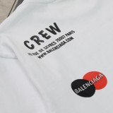 使い勝手良し バレンシアガ n級品 マイクロレーベル ロゴプリント クルーネック 半袖Tシャツ
