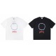 稀少 バーバリー コピーおすすめ 2024 ニューブルーフレイムチェストレタープリントカップル半袖Tシャツ