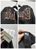 追跡付 バレンシアガ コピーおすすめ メンズ＆レディース ライトニングプリントレター半袖Tシャツ