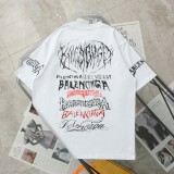 追跡付 バレンシアガ 偽物通販 ロゴプリント 半袖Tシャツ