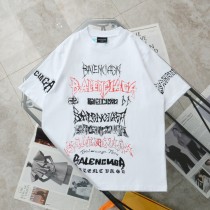 追跡付 バレンシアガ 偽物通販 ロゴプリント 半袖Tシャツ