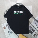 累積売上総額第１位！バレンシアガ 激安偽物 マイクロレーベル ロゴプリント クルーネック 半袖Tシャツ