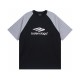 累積売上総額第１位！バレンシアガ n級品 24ss ロゴショルダースリーブカラーブロッキング半袖Tシャツ