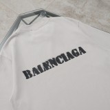 日本未入荷 バレンシアガ 激安偽物 ディストレスドットレターロゴプリント半袖Tシャツ