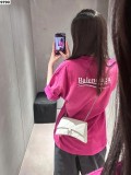 超奇跡の入荷☆ バレンシアガ 激安通販 プラムカラー オーシャンウェーブTシャツ