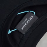 累積売上総額第１位！バレンシアガ 激安偽物 マイクロレーベル ロゴプリント クルーネック 半袖Tシャツ
