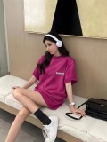 超奇跡の入荷☆ バレンシアガ 激安通販 プラムカラー オーシャンウェーブTシャツ