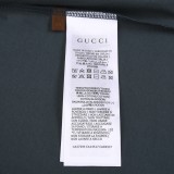 ★超人気 バレンシアガ GUCCI×BALENCIAG 2024SS春夏ブランドダブルGの文字歯ブラシ刺繍半袖Tシャツ