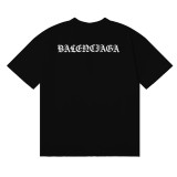 使い勝手良し バレンシアガ コピー 24ss ウォッシュドカップル ラウンドネック半袖Tシャツ2色
