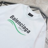 使い勝手良し バレンシアガ n級品 マイクロレーベル ロゴプリント クルーネック 半袖Tシャツ