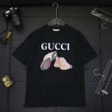 累積売上総額第１位！グッチ 激安偽物 24 SS春夏新作爆型シューズTシャツ2色