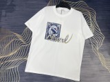 超奇跡の入荷☆ シャネル 偽物通販 2024春夏新作トランププリントロゴラウンドネック半袖Tシャツ2色