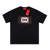 高品質 グッチ コピーおすすめ 24 SS新型キューブダブルGプリント半袖Tシャツ