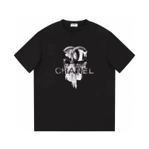 稀少 シャネル 偽物通販 全ネット独占爆発型インクかけシリーズ半袖Tシャツ
