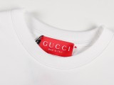 ★超人気 グッチ 偽物通販 24 SS新型キューブダブルGプリント半袖Tシャツ