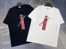 大人気 シャネル コピーおすすめ 2024春夏新作プリントロゴラウンドネック半袖Tシャツ2色