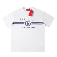 【話題商品！】 グッチ n級品 グラデーションロゴアルファベットプリント半袖Tシャツ
