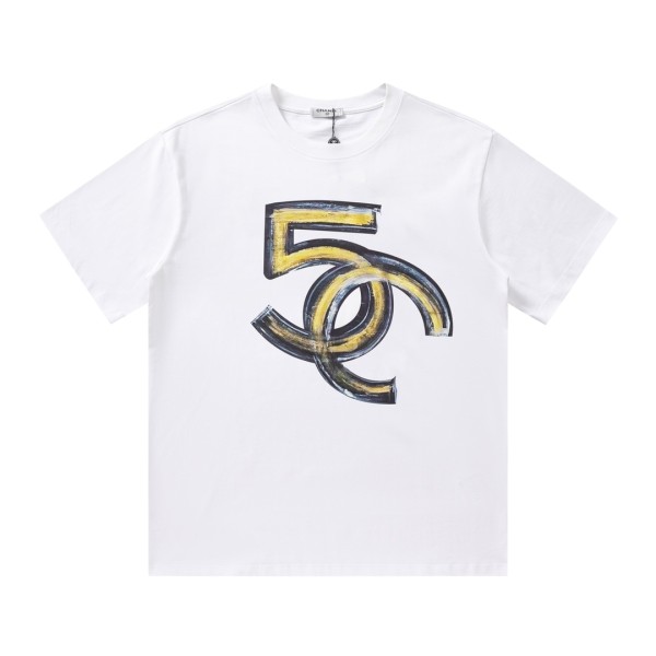 大人気 シャネル 偽物通販 アルファベットプリントロゴTシャツ半袖