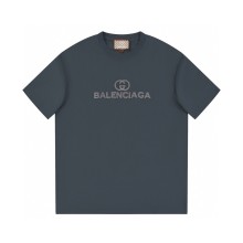 日本未入荷 グッチ コピーおすすめ ダブルGアルファベット歯ブラシ刺繍半袖Tシャツ