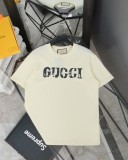 稀少 グッチ コピー 前後アルファベットロゴプリントラウンドネック半袖Tシャツ