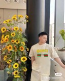 日本未入荷 グッチ n級品 2024春夏新作カラープリントラウンドネック半袖Tシャツ