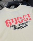 稀少 グッチ コピー 前後アルファベットロゴプリントラウンドネック半袖Tシャツ