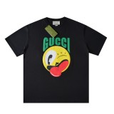 追跡付  グッチ 激安偽物 24 SS新作笑顔半袖Tシャツ