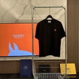 高品質 エルメス スーパーコピー 2024夏新作アルファベット“H”刺繍ロゴ半袖Tシャツ2色