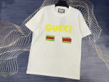 日本未入荷 グッチ n級品 2024春夏新作カラープリントラウンドネック半袖Tシャツ