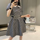 累積売上総額第１位！ ディオール コピー ウエストを収めて細く見えるオーダーメイドのリボンワンピース