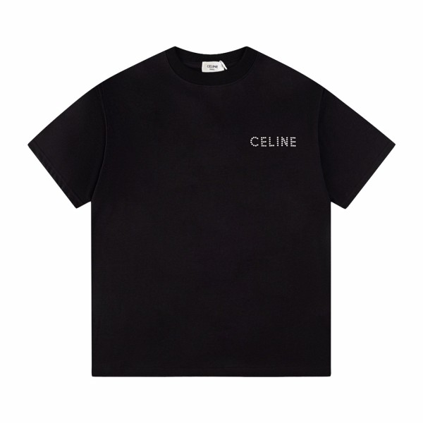 ★超人気 セリーヌ コピーおすすめ 24 ssリベット半袖Tシャツ