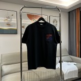 稀少 ロエベ 偽物通販 偽物通販 刺繍コットンクルーネックTシャツ半袖2色