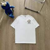 新作 ロエベ 激安偽物 24春先の新作刺繍半袖Tシャツ3 D立体刺繍2色