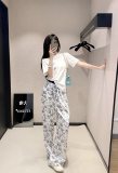 超話題! ディオール 激安偽物 フルプリントジャカードパンツ半袖セット