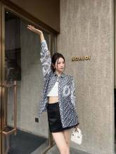 一目惚れ♪ ディオール n級品 古典的な古い花のアルファベットは太陽の女神の天糸綿麻のシャツ