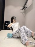 超話題! ディオール 激安偽物 フルプリントジャカードパンツ半袖セット