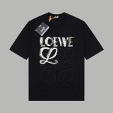 一目惚れ♪ ロエベ 激安偽物 ペイント刺繍半袖