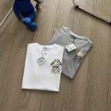 新作 ロエベ 激安偽物 24春先の新作刺繍半袖Tシャツ3 D立体刺繍2色