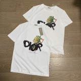 一目惚れ♪ ディオール スーパーコピー ロゴぬいぐるみプリント快適通気性男女半袖Tシャツピース