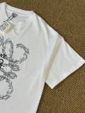 激安通販 ロエベ 激安通販 2024春夏新作イバラ刺繍ラウンドネック半袖Tシャツ2色