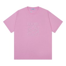 超話題! ロエベ スーパーコピー 24 ss新作立体刺繍ロゴ新作ペアルックTシャツ