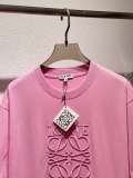 一目惚れ♪ ロエベ コピー 2024春先の新型純色経典大ロゴ刺繍Tシャ