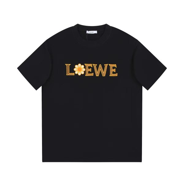追跡付 ロエベ n級品 の胸元に刺繍されたアルファベットTシャツ